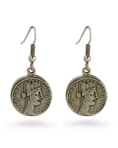 Roman Coin Earrings